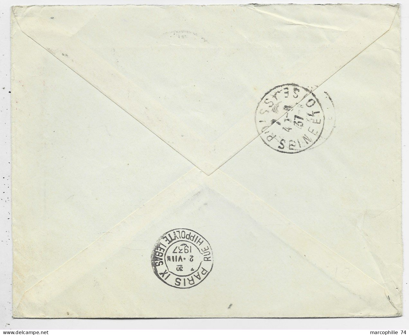 EGYPTE 3M+ PA 10M+20M LETTRE COVER AIR MAIL N CAIRO 1937 TO FRANCE - Lettres & Documents