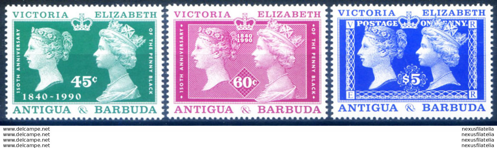 150° Del Primo Francobollo 1990. - Antigua And Barbuda (1981-...)