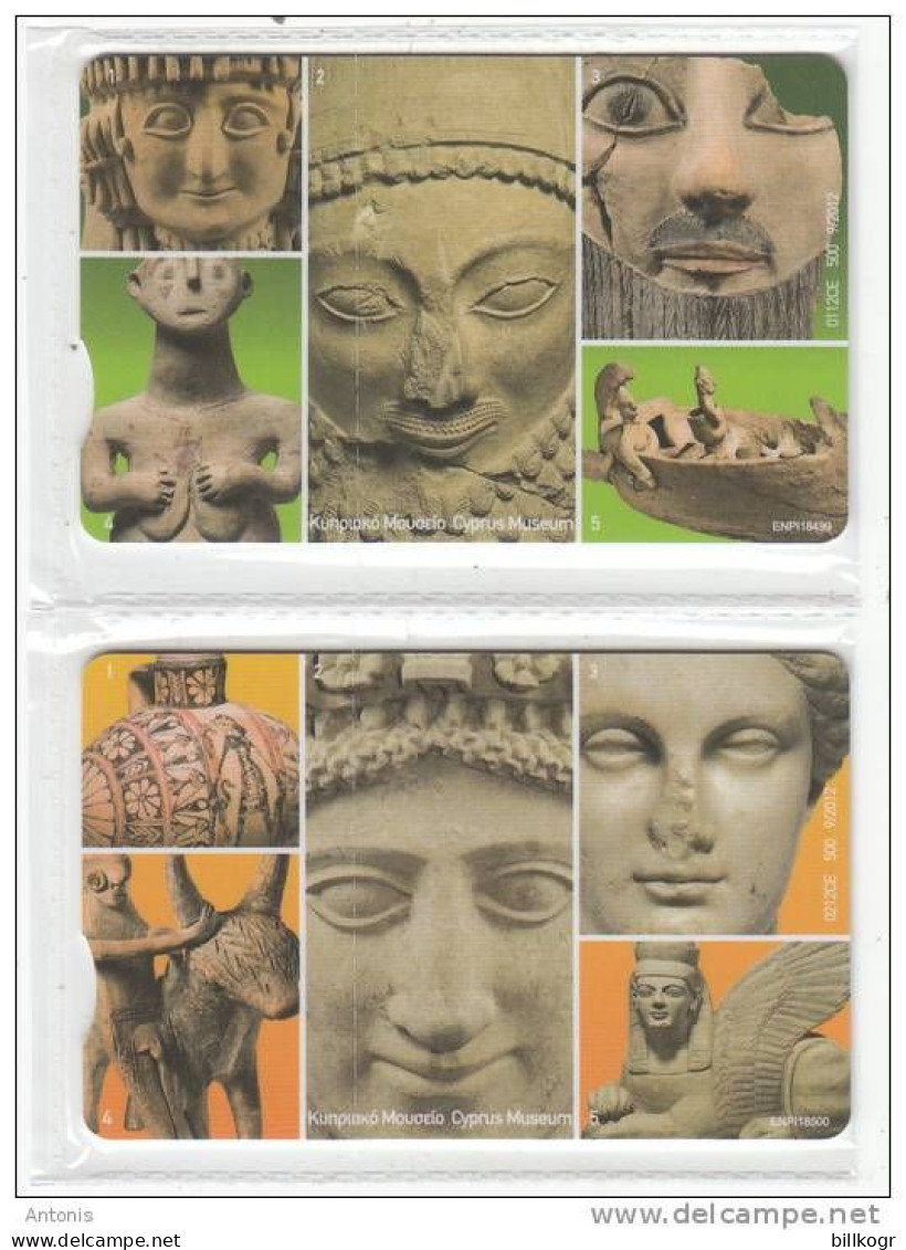 CYPRUS - CY 2012 EU, Collector"s Cards No 24-25, Tirage 500, 09/12, Mint - Zypern