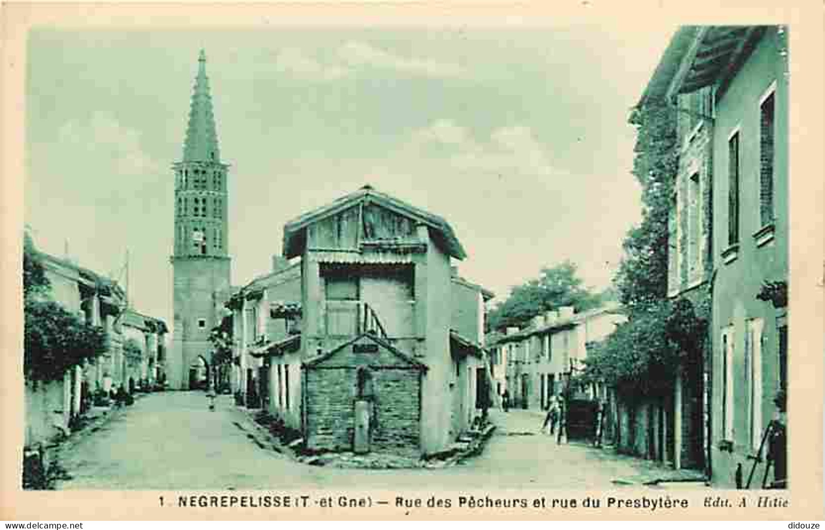 82 - Nègrepelisse - Rue Des Pêcheurs Et Rue Du Presbytère - Carte Neuve - CPA - Voir Scans Recto-Verso - Negrepelisse