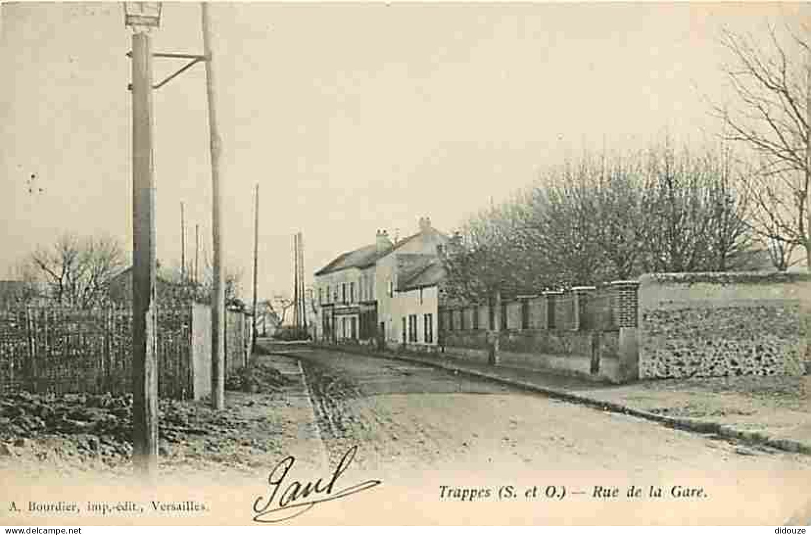 78 - Trappes - Rue De La Gare - CPA - Voir Scans Recto-Verso - Trappes