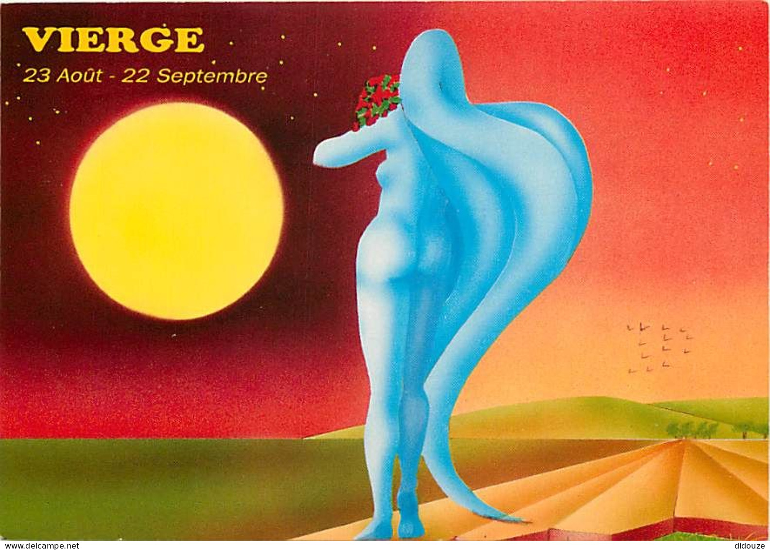 Astrologie - Vierge - Femme Nue Aux Seins Nus - Illustration C Bevillard - CPM - Carte Neuve - Voir Scans Recto-Verso - Astrologie