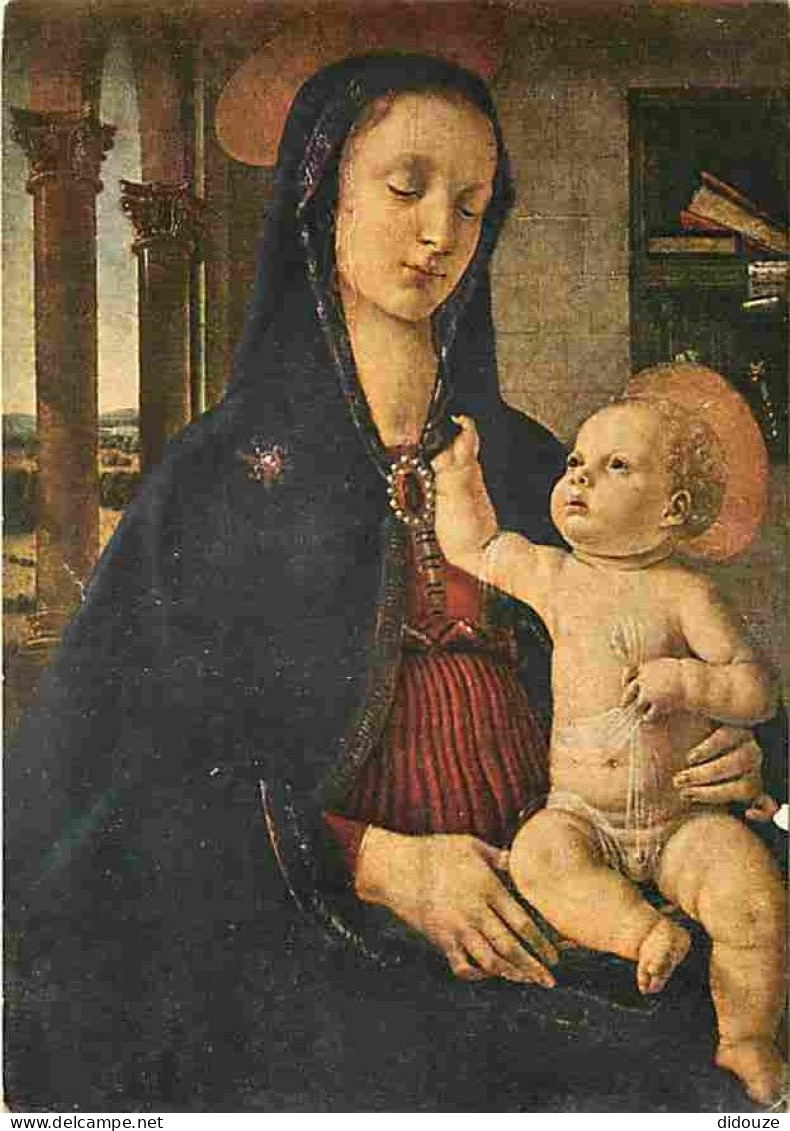 Art - Peinture Religieuse - André Verrochio - La Vierge Et L'Enfant - CPM - Voir Scans Recto-Verso - Gemälde, Glasmalereien & Statuen