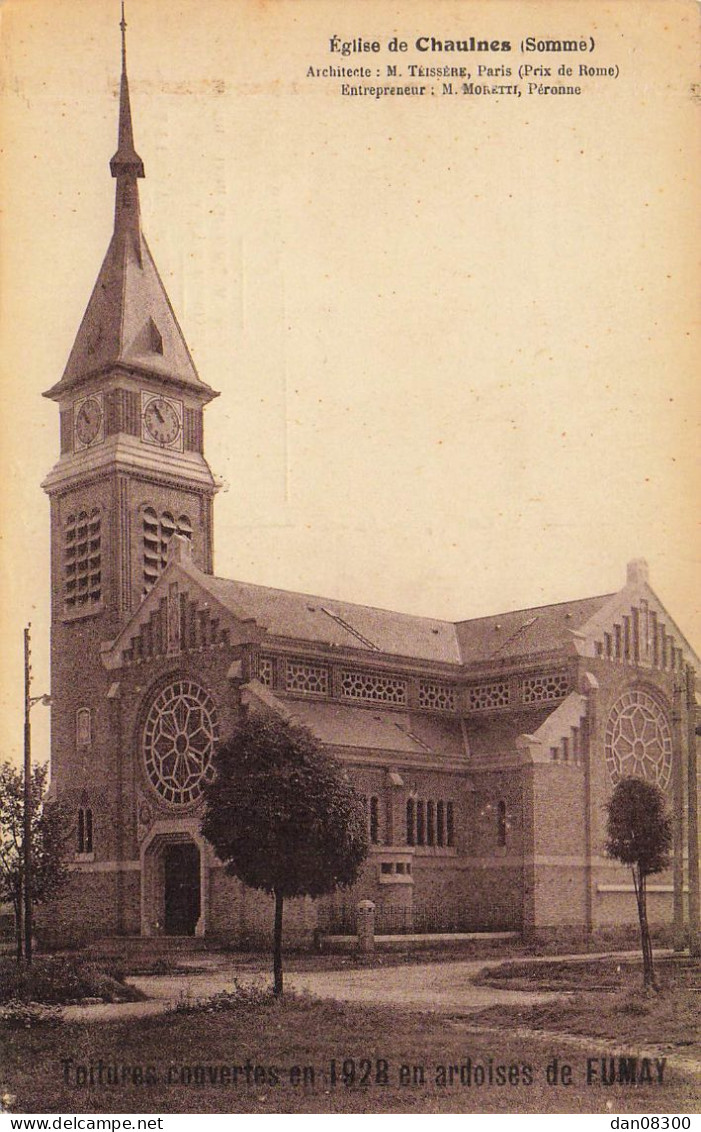 80 EGLISE DE CHAULNES - Chaulnes