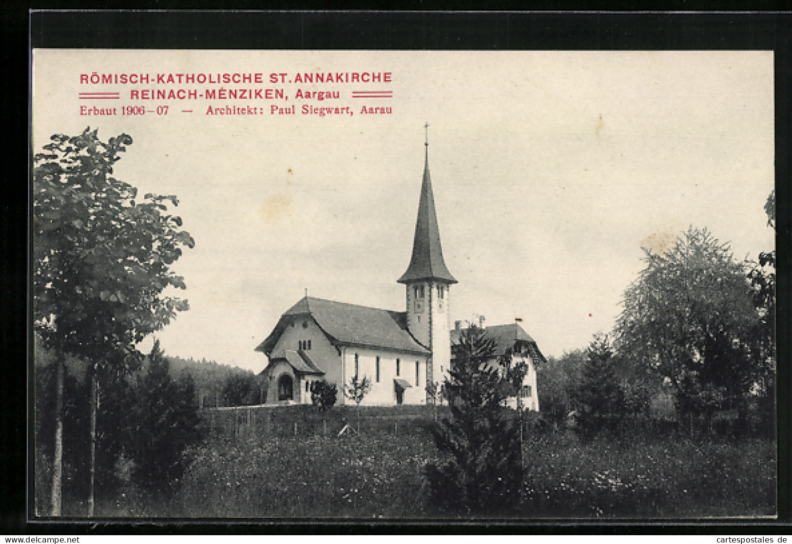 AK Reinach-Menziken, Römisch-Katholische St. Annakirche  - Reinach