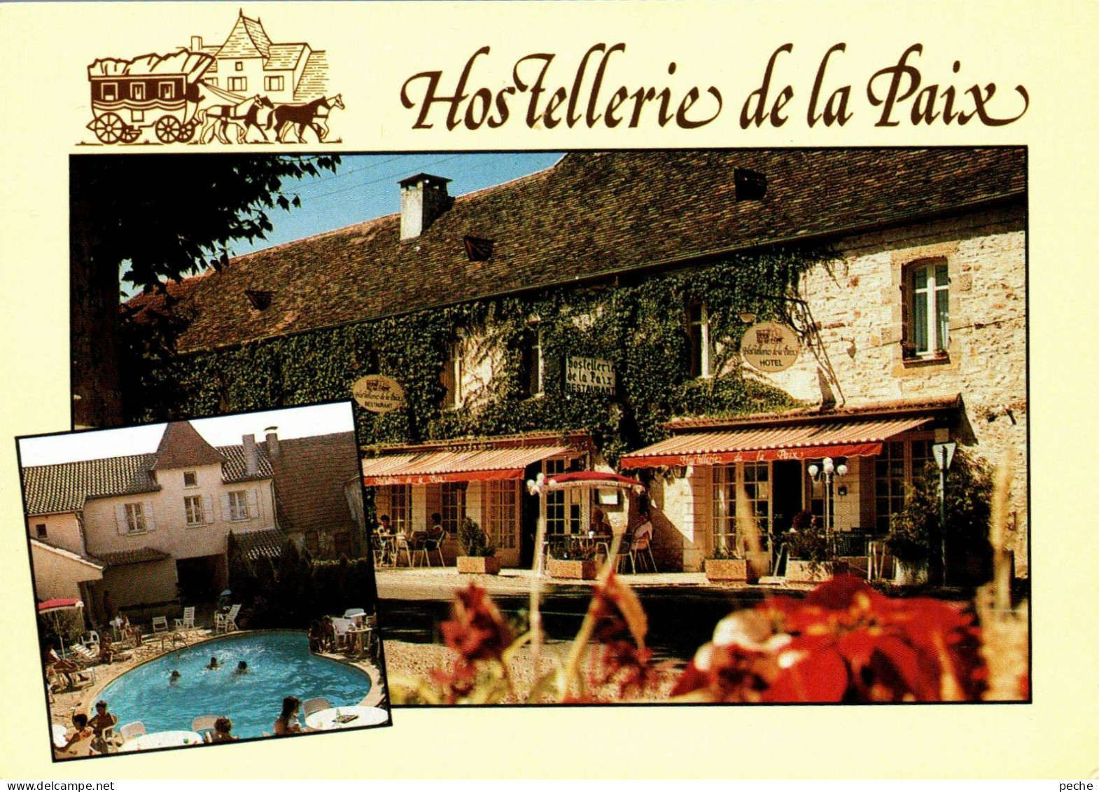 N°1062 Z -cpsm  Hostellerie De La Paix -Payrac- - Hotels & Gaststätten