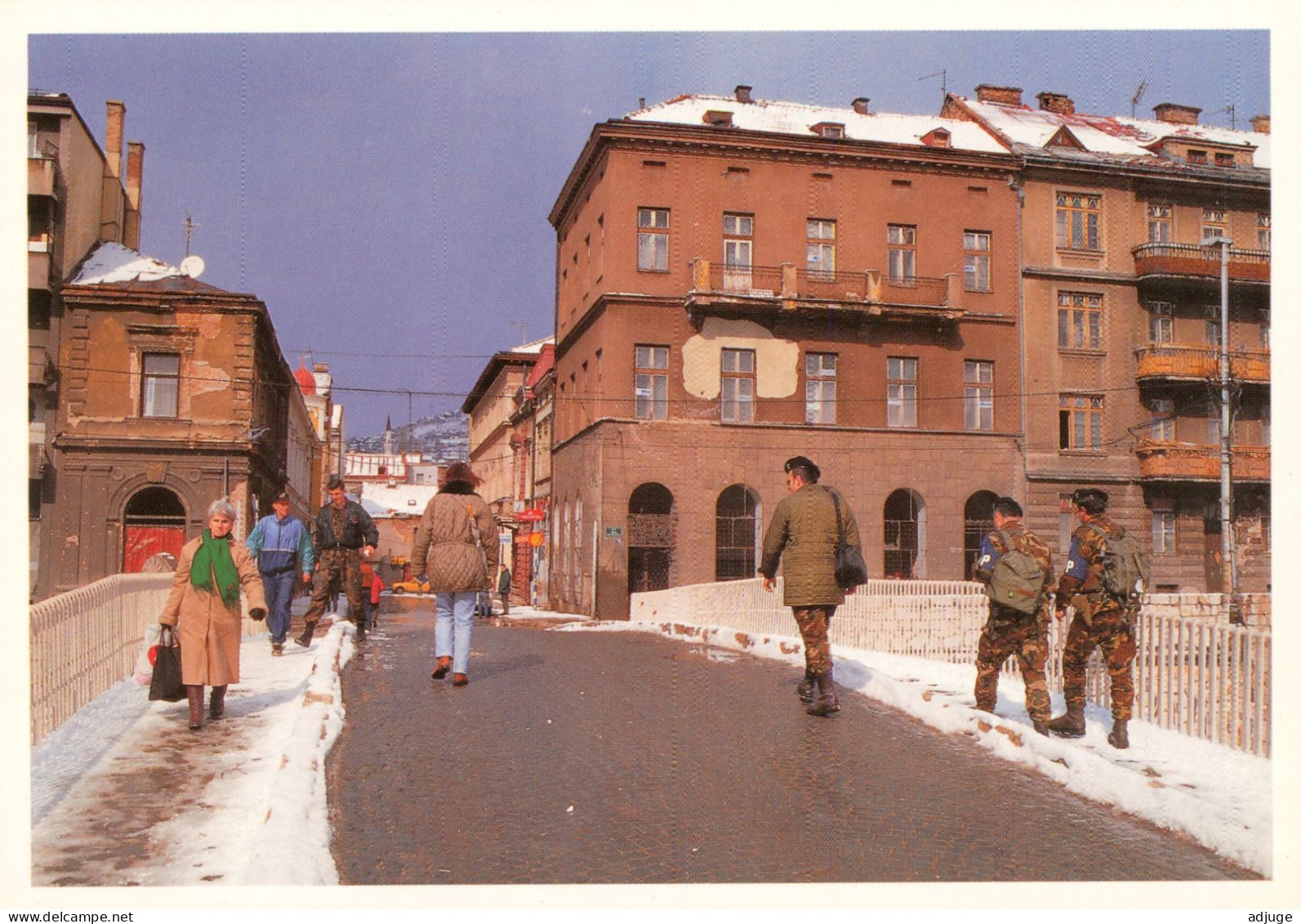 Guerre Bosnie-Herzegovine, SARAJEVO Pont Rivière "MILJACKA"* Carrefour Tragique Où Fut Assassiné L'empereur D*Photo IFOR - Bosnie-Herzegovine