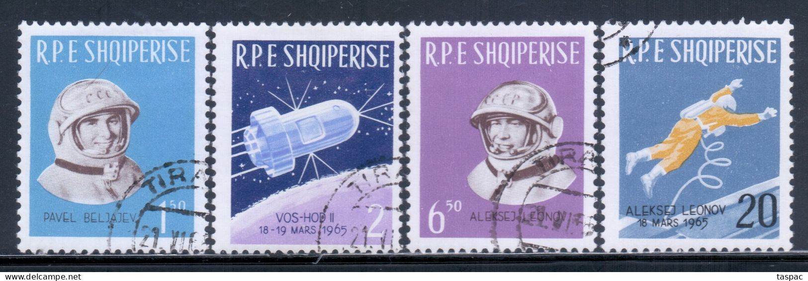 Albania 1965 Mi# 941-944 Used - Space Flight Of Voskhod II And 1st Man Walking In Space - Europe