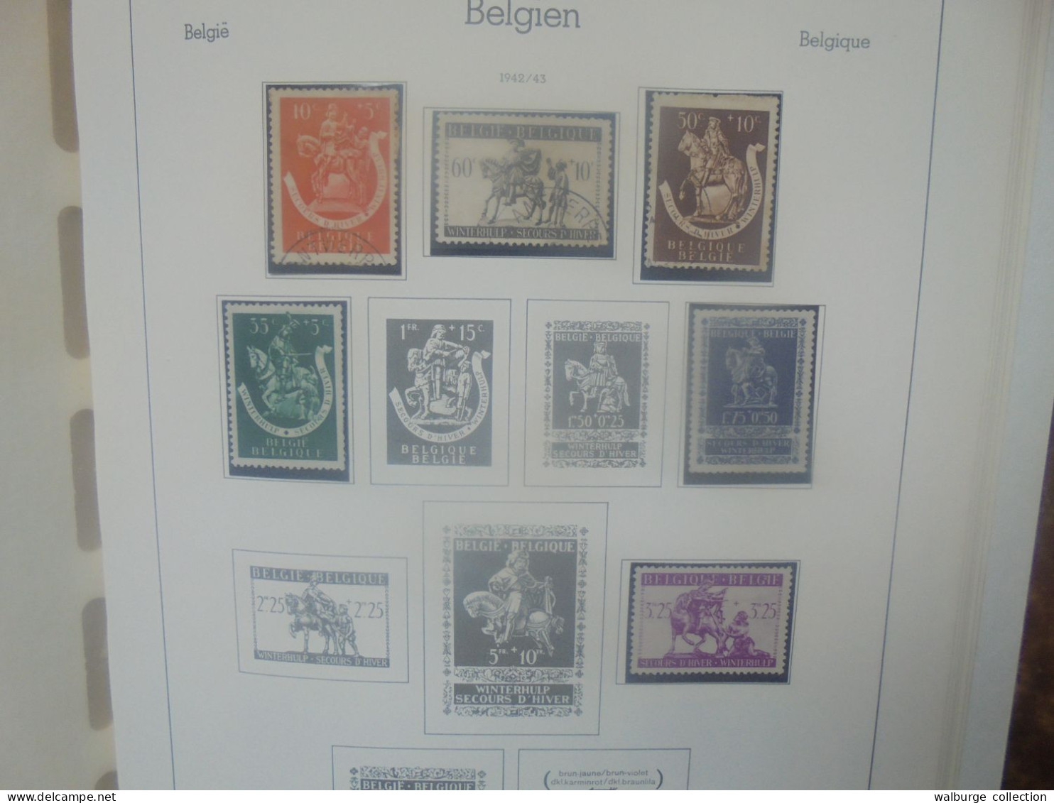 BELGIQUE 1849-1944 COLLECTION MAJORITE OBLITEREE. A SAISIR ! (4381) 2 KILOS 400