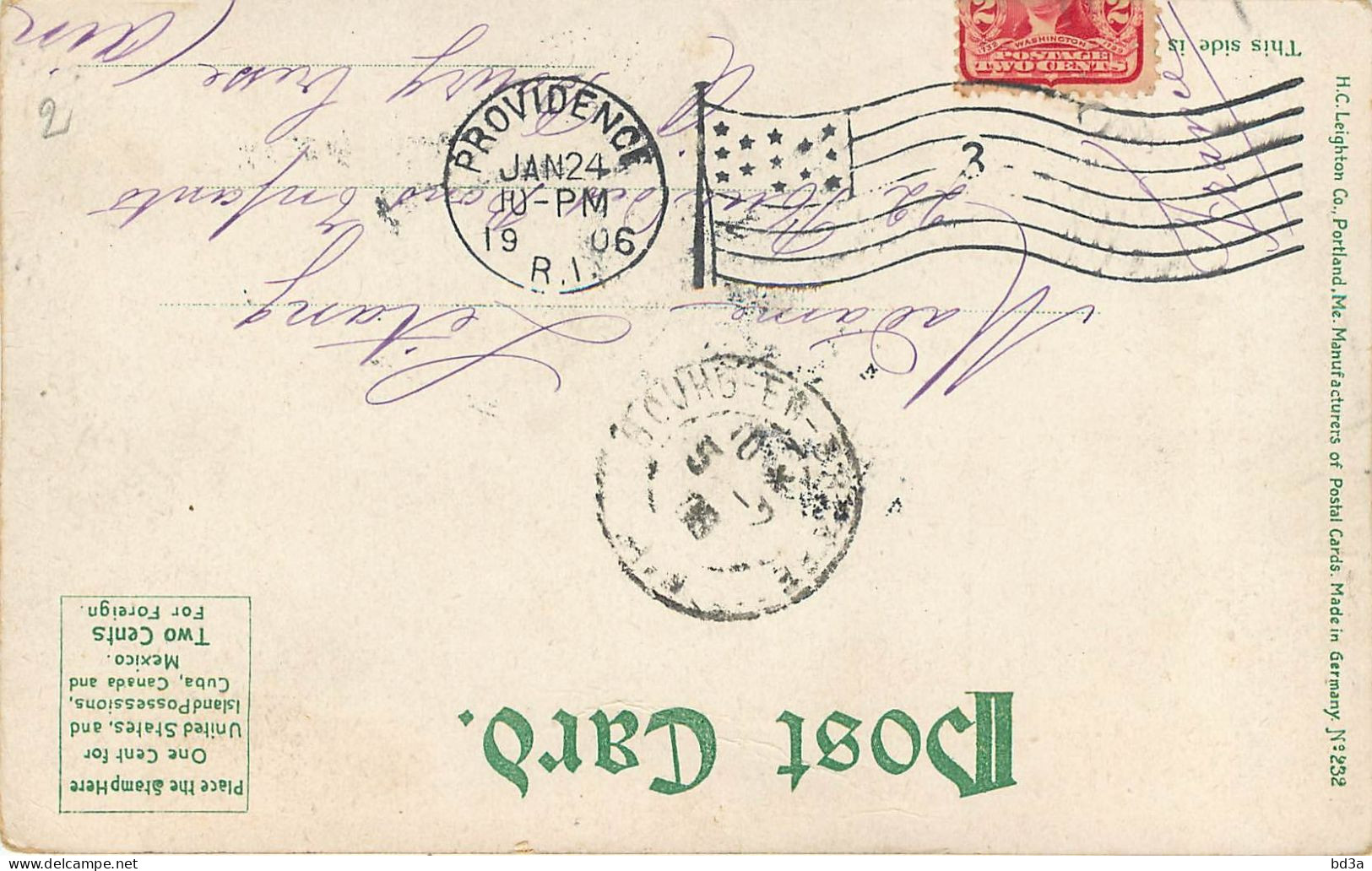 FLAMME POSTALE  ETATS UNIS, PROVIDENCE - 1906 - Postal History