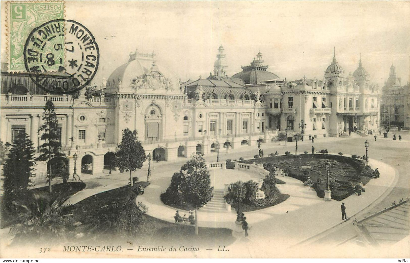 Cad Timbre A Date MONTE CARLO  -  1906 - Storia Postale