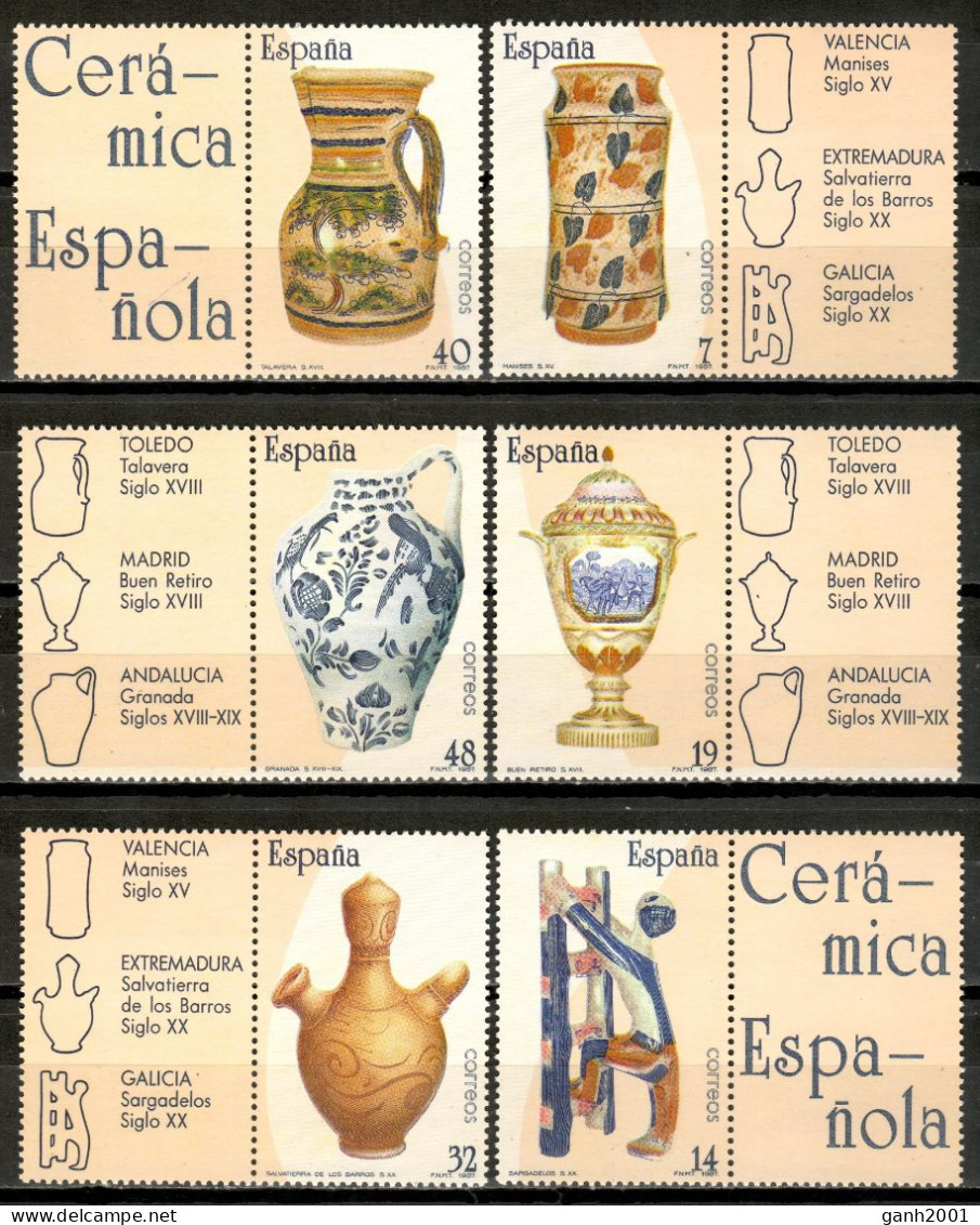 Spain 1987 España / Ceramics Handicrafts MNH Cerámica Porcelana Artesanía Keramik / Lp11  1-46 - Porcelain