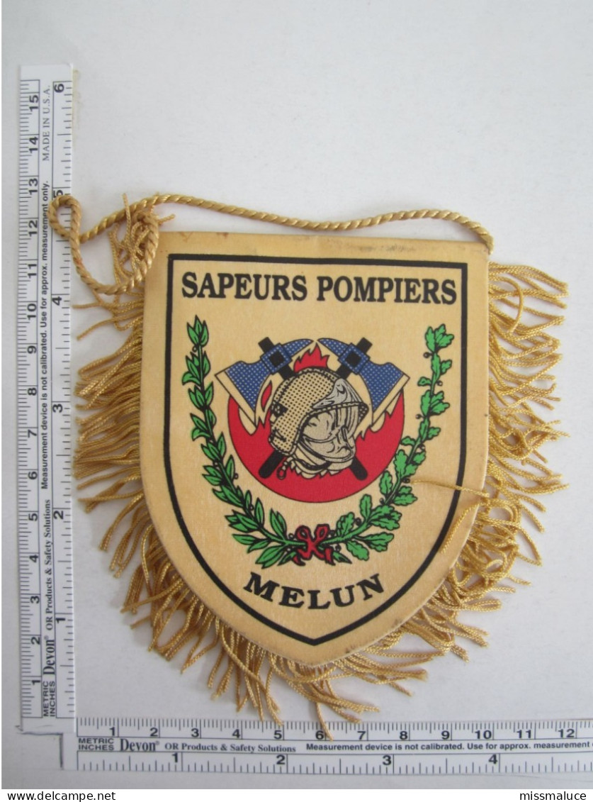 Fanion écusson Sapeurs Pompiers Melun - Patches