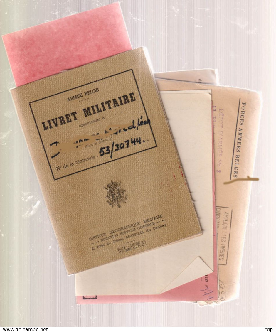 Lot Livret Militaire + Nombreux Papiers  1955 - Other & Unclassified