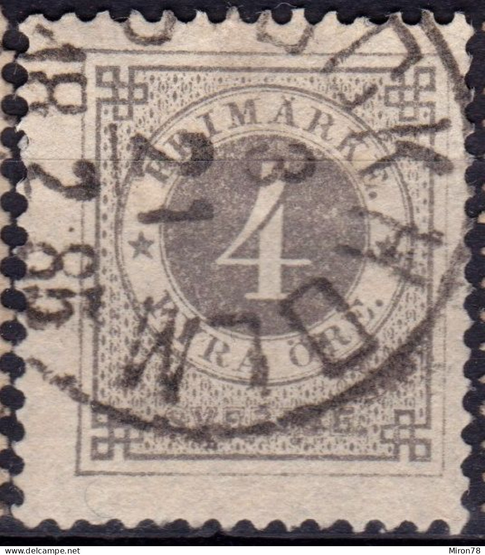 Stamp Sweden 1872-91 4o Used Lot12 - Oblitérés