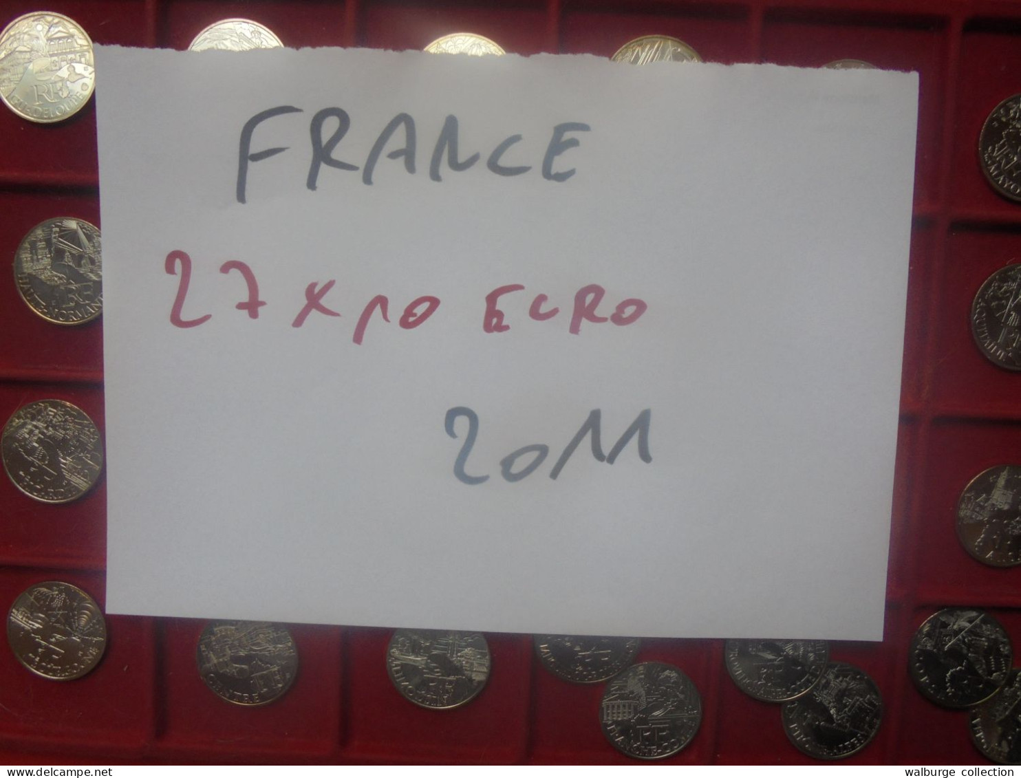 +++PRIX CADEAU+++FRANCE 27 fois 10 EURO des REGIONS 2011 SERIE COMPLETE en ARGENT+++(PAS D'OFFRES INFERIEURES !)