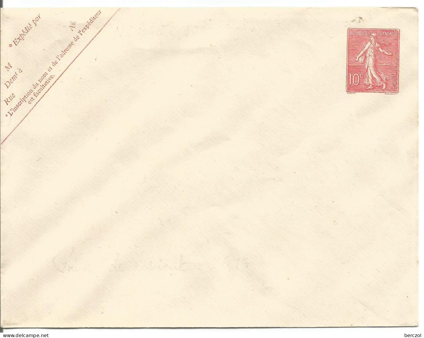 FRANCE ANNEE 1904/1944 ENTIER TYPE SEMEUSE LIGNEE N° 129 E4  NEUF** TB COTE 16,00 - Enveloppes Types Et TSC (avant 1995)