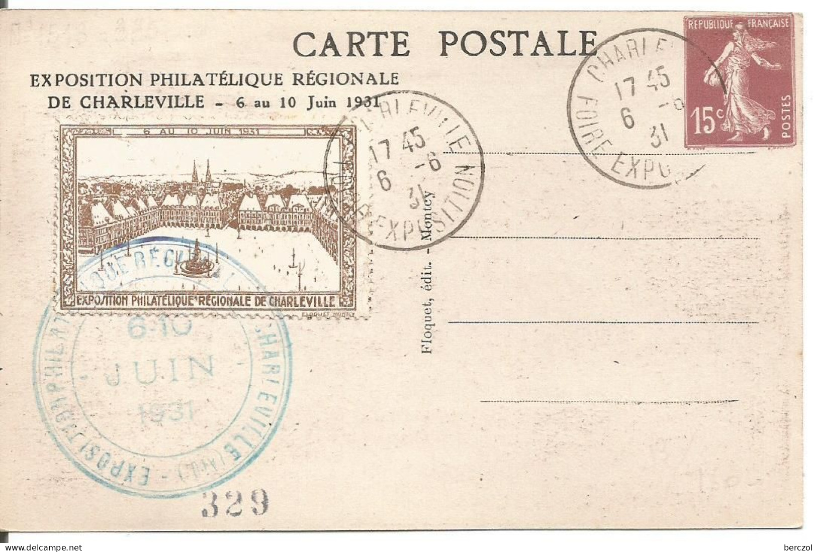 FRANCE ANNEE1907/1939 ENTIER TYPE SEMEUSE CAMEE N° 189 COMEMO. EXPOSITION - Postales  Transplantadas (antes 1995)