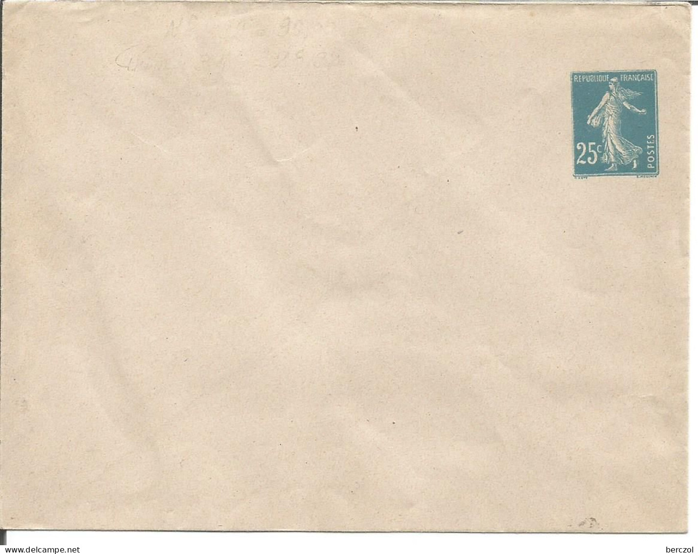 FRANCE ANNEE1907/1939 ENTIER TYPE SEMEUSE CAMEE N° 140 E2 NEUF** TB COTE 15,00 € - Enveloppes Types Et TSC (avant 1995)
