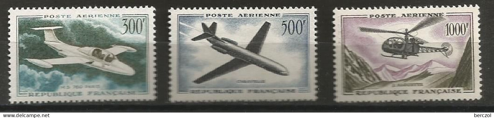 FRANCE ANNEE 1957/1959 PA N°35 à 37 NEUFS** MNH TB COTE 110,00 €  - 1960-.... Postfris