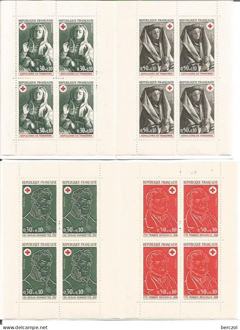 FRANCE ANNEE 1971/1972 LOT DE 2 CARNETS CROIX ROUGE NEUFS** MNH COTE 20,00 € - Croix Rouge