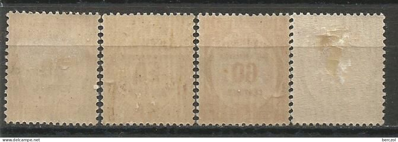FRANCE  ANNEES 1927/1931 TAXE LOT DE 4TP N° 57x2;58;60 NEUFS* MH TB COTE 38,00 € - 1859-1959 Mint/hinged