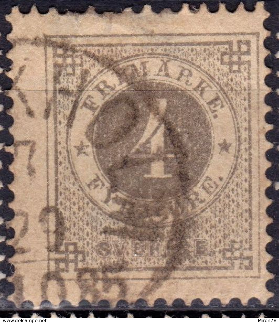 Stamp Sweden 1872-91 4o Used Lot23 - Used Stamps