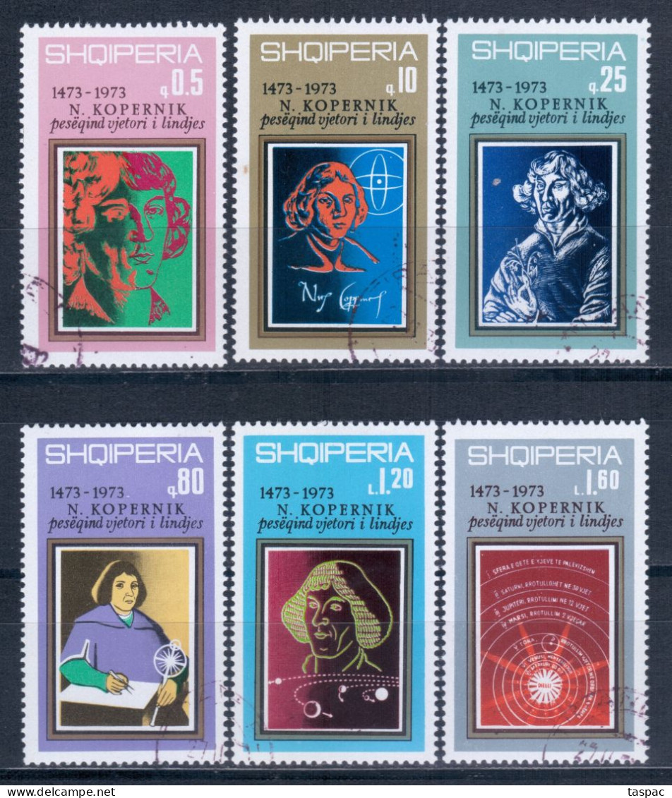 Albania 1973 Mi# 1604-1609 Used - 500th Anniv. Of The Birth Of Nicolaus Copernicus / Space - Europe