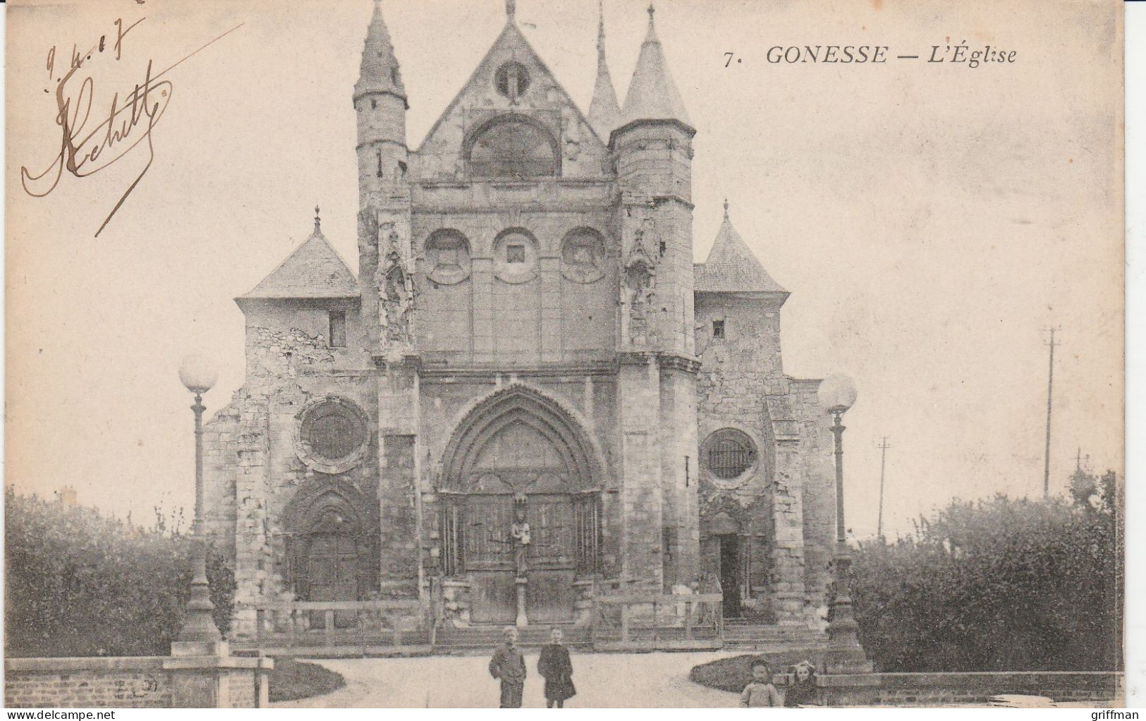 GONESSE L'EGLISE 1917 TBE - Gonesse