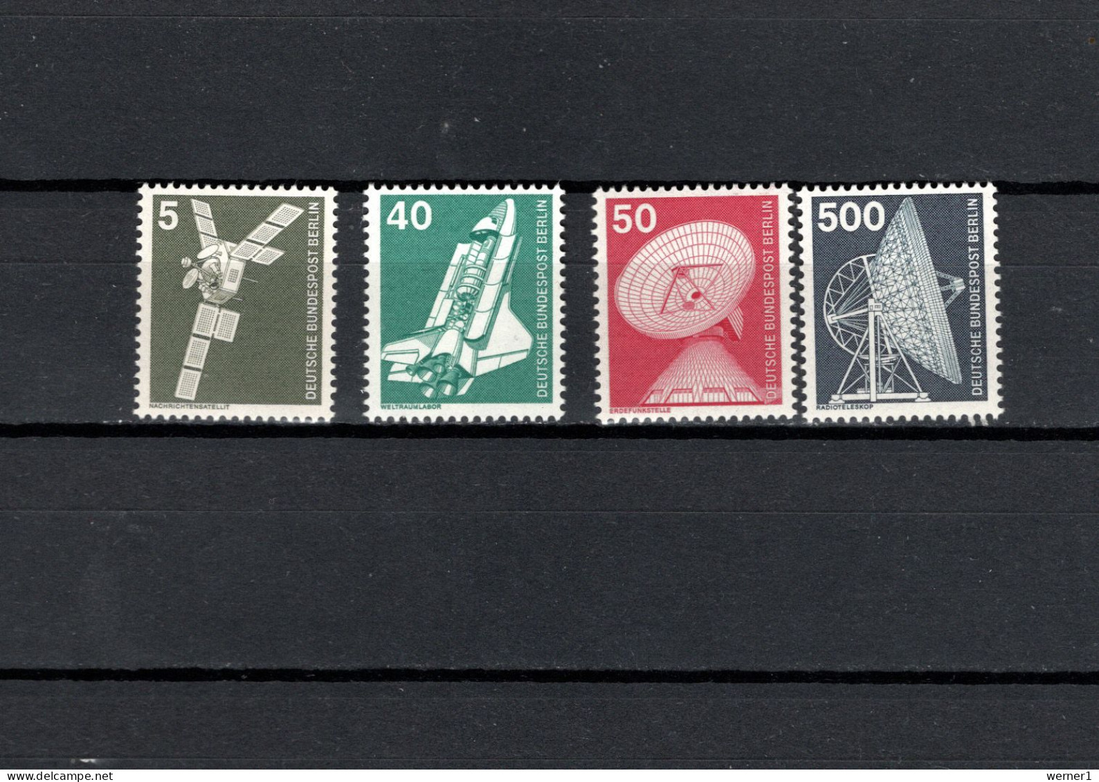 Germany - Berlin 1975/1976 Space, Definitives 4 Stamps MNH - Europa