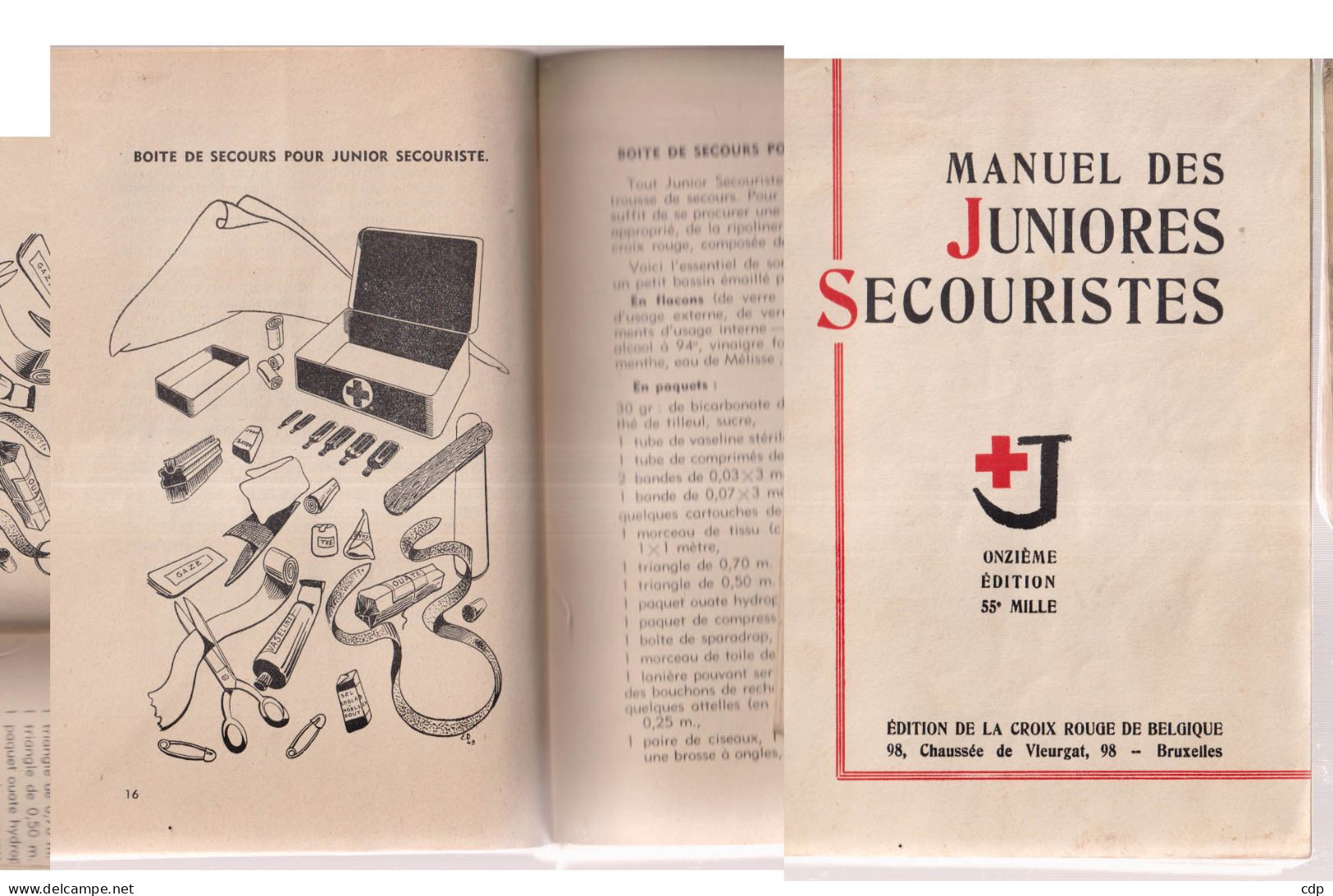 Manuel Des Juniores Secouristes  1950 - Croce Rossa