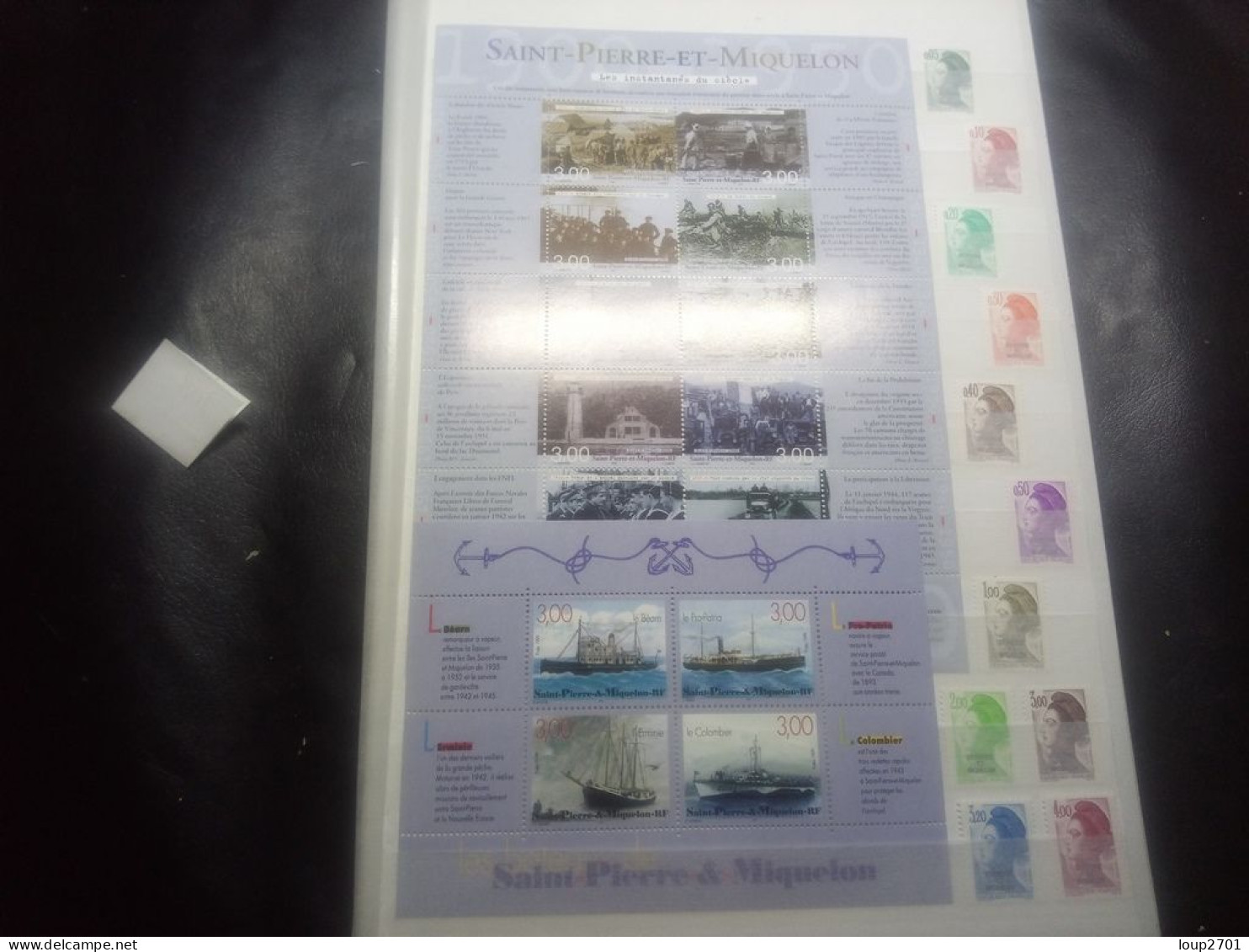 DM910 LOT FEUILLES SAINT PIERRE ET MIQUELON TOUS NEUFS MNH  A TRIER COTE++ DEPART 10€ - Sammlungen (im Alben)