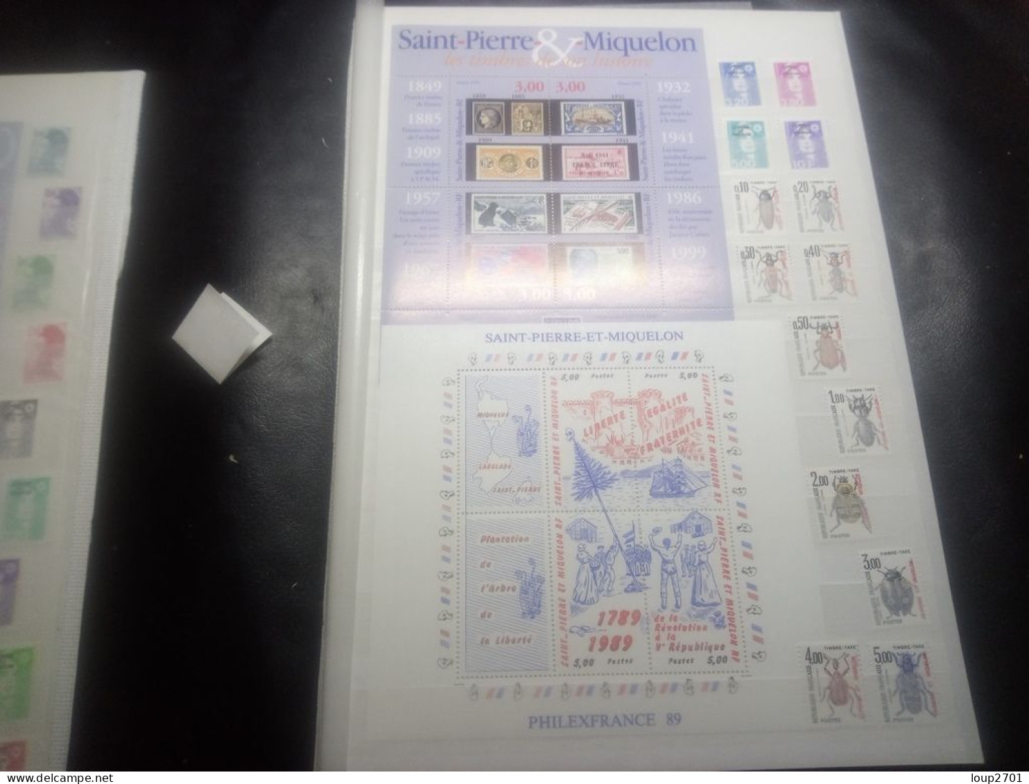 DM910 LOT FEUILLES SAINT PIERRE ET MIQUELON TOUS NEUFS MNH  A TRIER COTE++ DEPART 10€ - Sammlungen (im Alben)