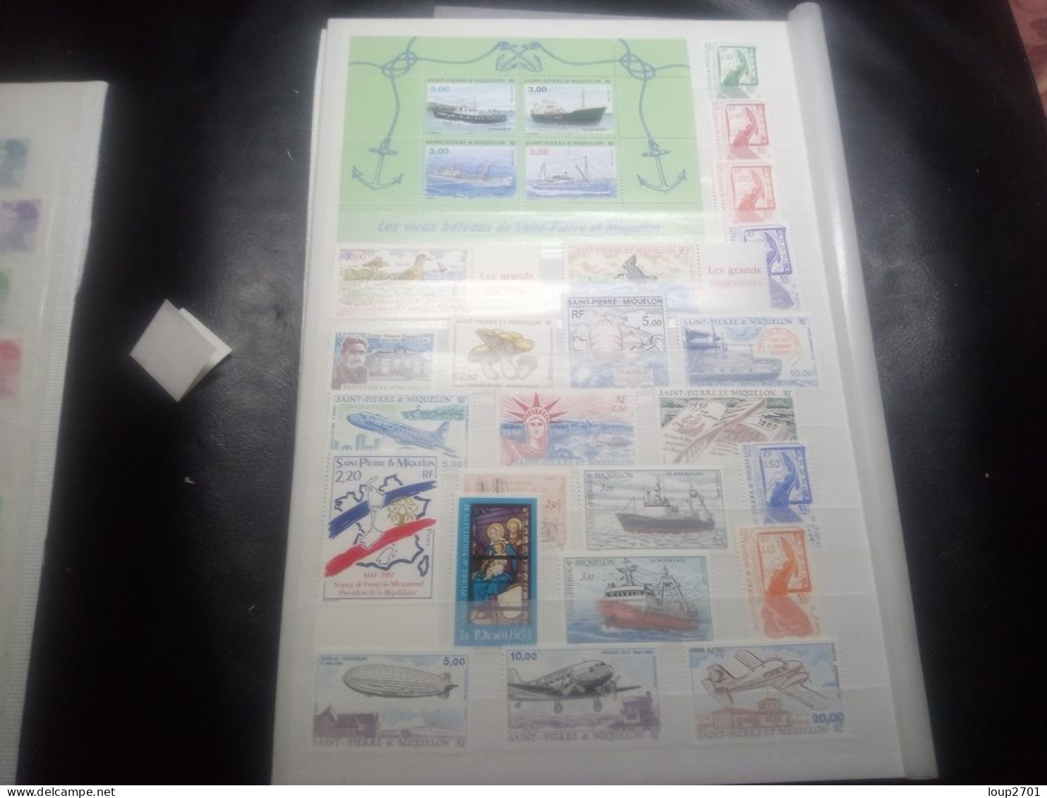 DM910 LOT FEUILLES SAINT PIERRE ET MIQUELON TOUS NEUFS MNH  A TRIER COTE++ DEPART 10€ - Sammlungen (im Alben)