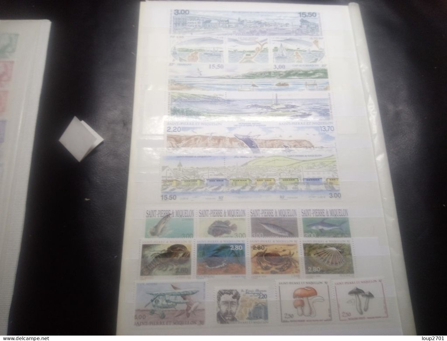 DM910 LOT FEUILLES SAINT PIERRE ET MIQUELON TOUS NEUFS MNH  A TRIER COTE++ DEPART 10€