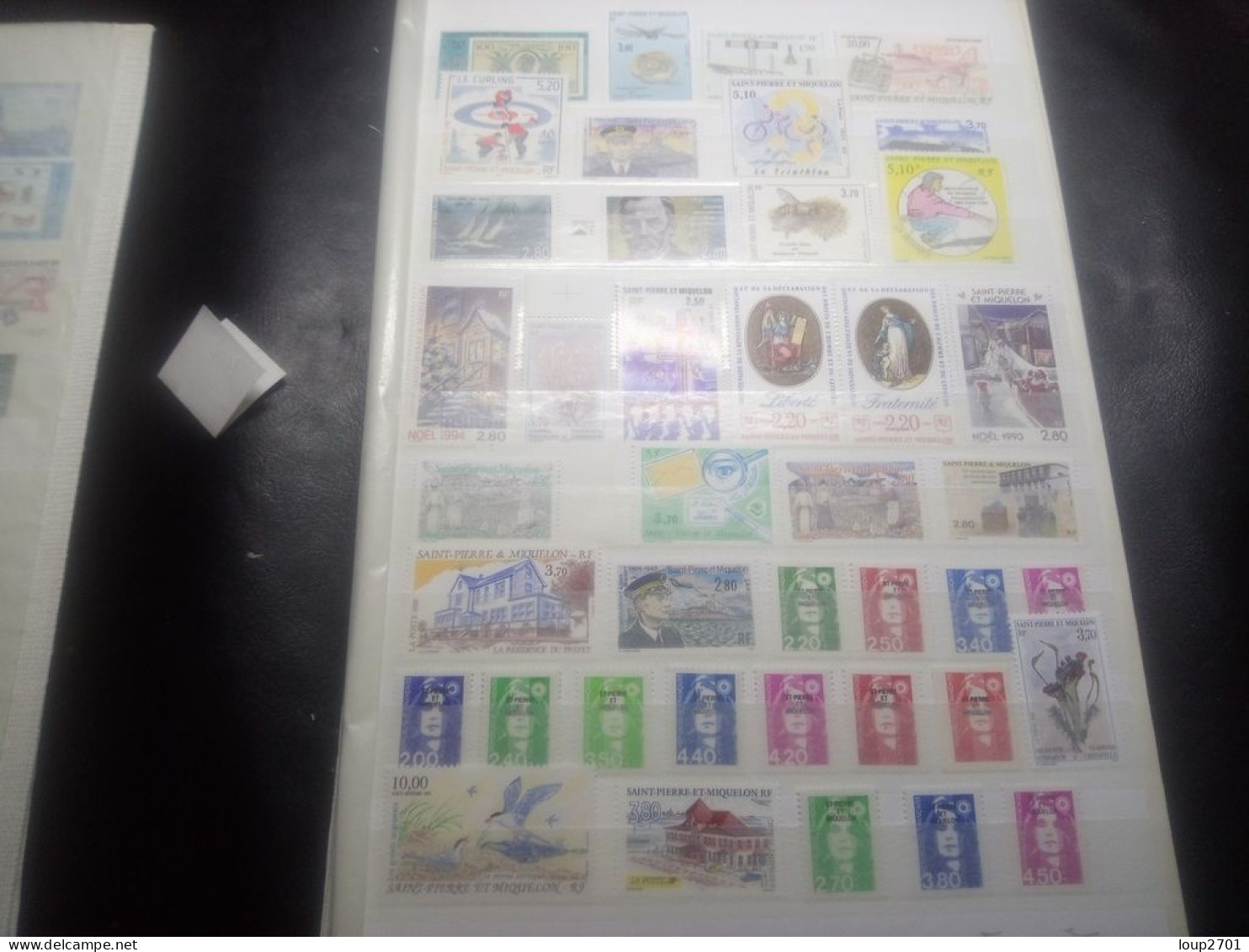 DM910 LOT FEUILLES SAINT PIERRE ET MIQUELON TOUS NEUFS MNH  A TRIER COTE++ DEPART 10€