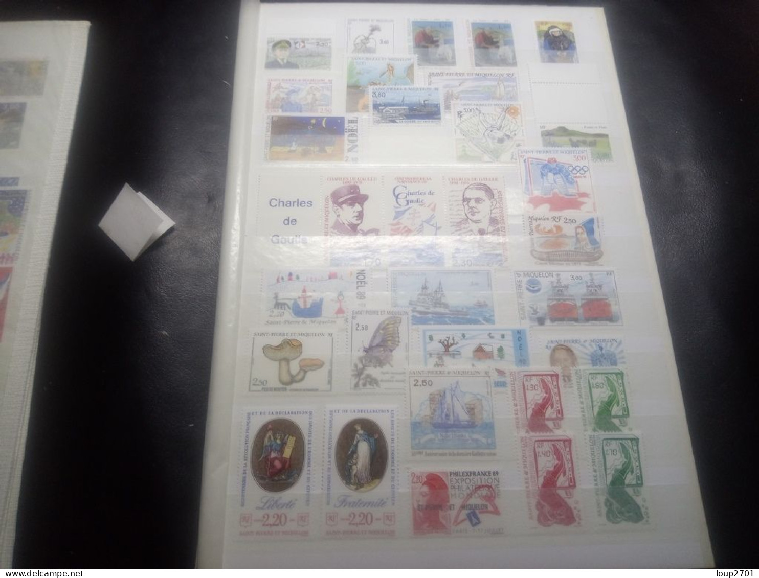 DM910 LOT FEUILLES SAINT PIERRE ET MIQUELON TOUS NEUFS MNH  A TRIER COTE++ DEPART 10€