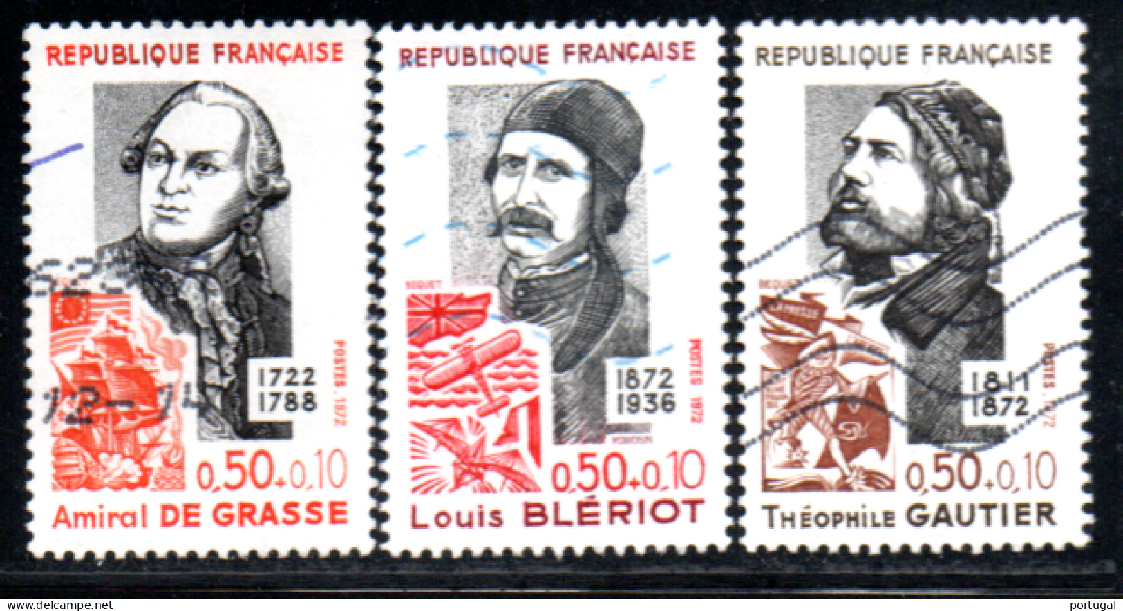 N° 1709,27,28 - 1972 - Used Stamps