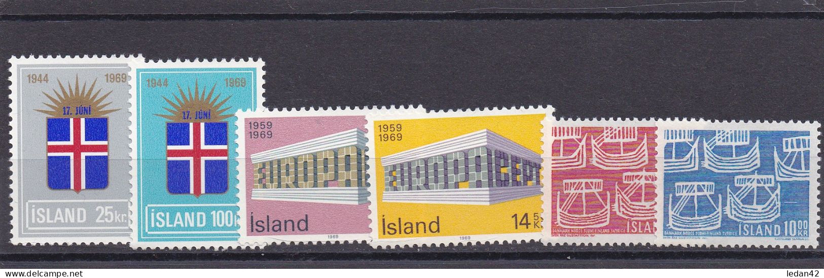 Islande 1969, Cat. Yvert  Année Complète ** - Nuevos