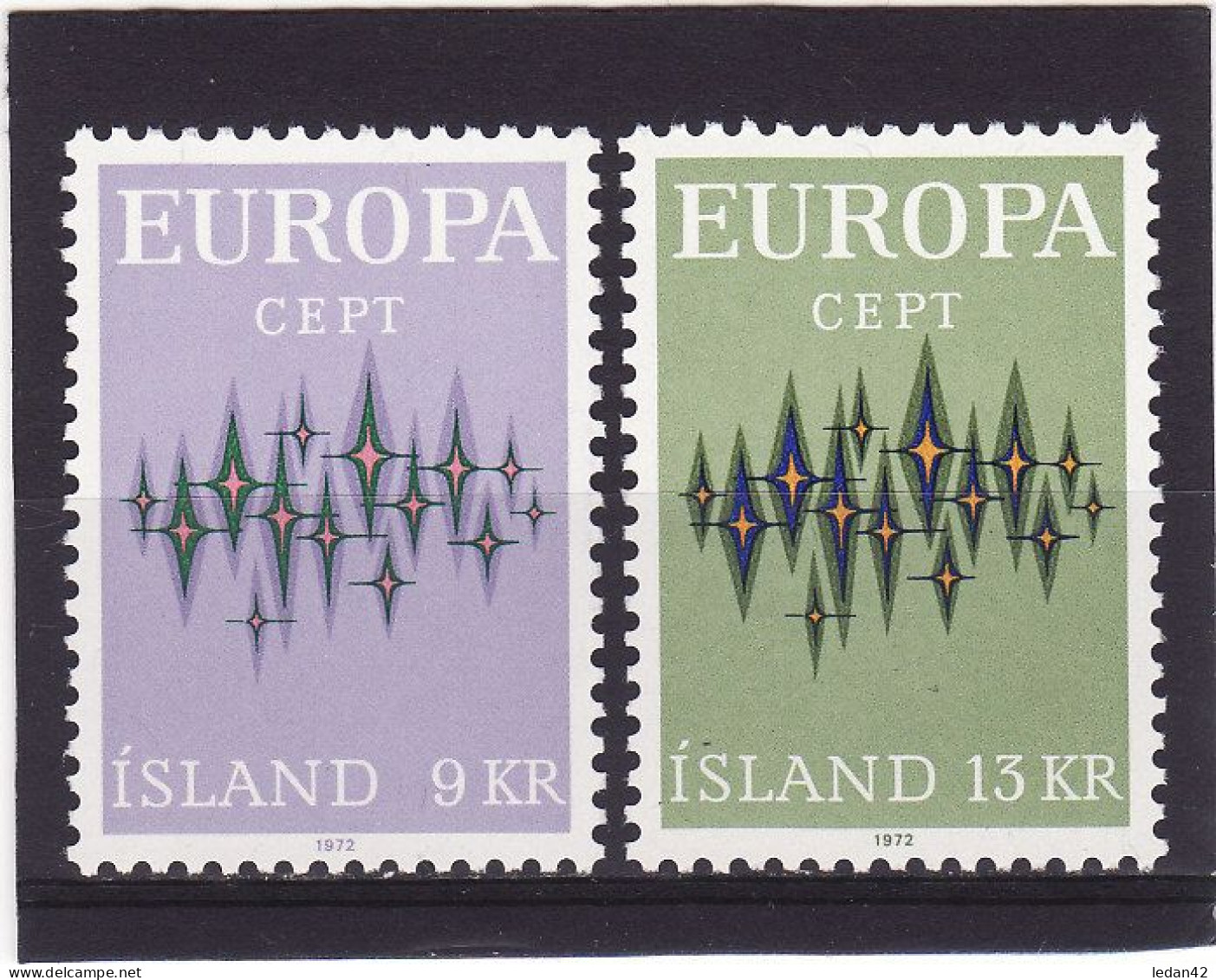 Islande 1972, Cat. Yvert N°414/415 **. Europa - Nuevos