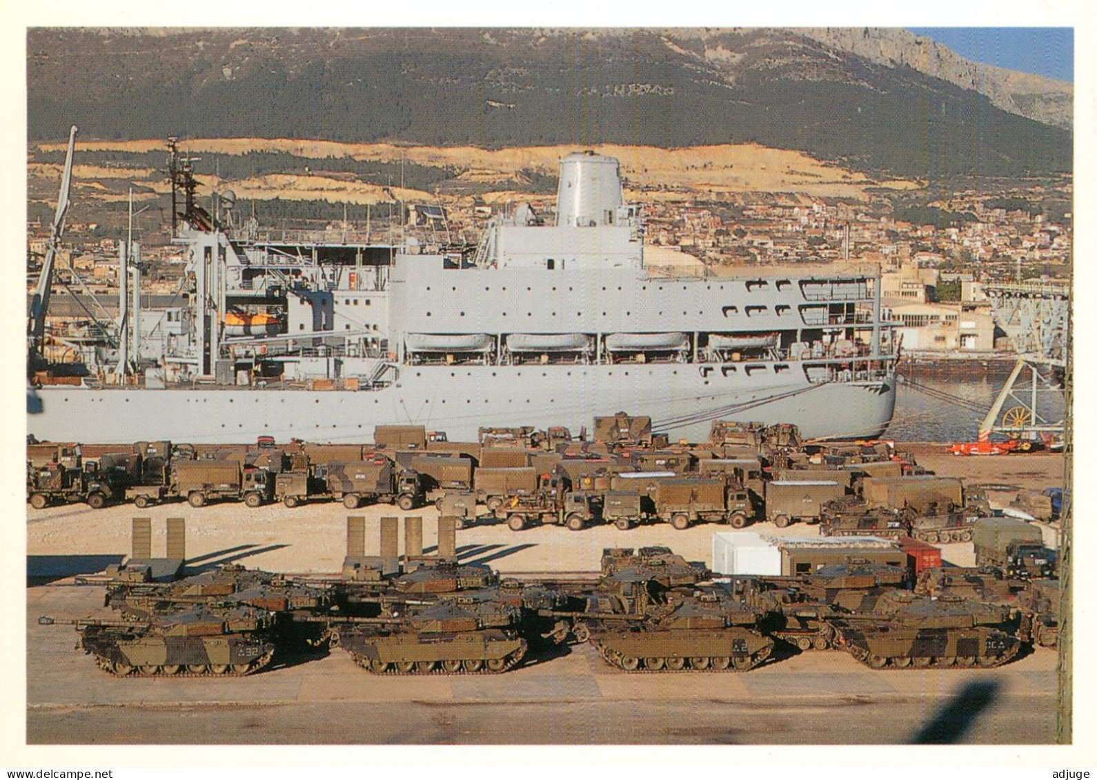 Guerre Bosnie-Herzegovine, SPLIT Croatie Dalmatie - Forces Armées Britaniques Dans Le Port - Bosnia And Herzegovina