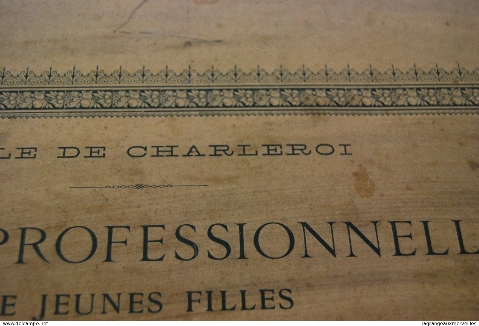 A1 Diplôme - Ecole Jeunes Filles - Lodelinsart - Charleroi 1907 - Diplomas Y Calificaciones Escolares