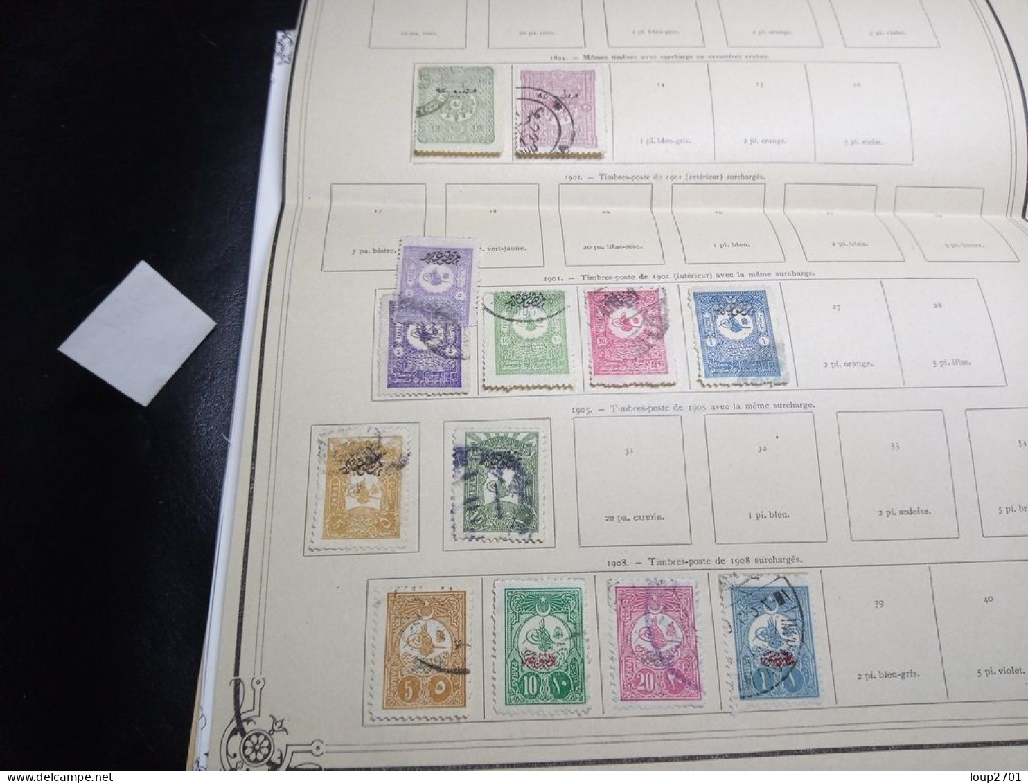 DM915 GROS LOT FEUILLES TURQUIE ANCIENS A TRIER COTE++ DEPART 10€ - Collezioni (in Album)