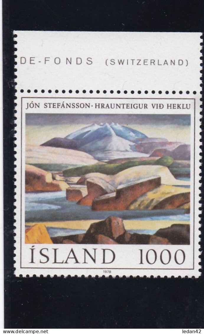 Islande 1978, Cat.Yvert N°488 **. Tableau De John Stefansson - Unused Stamps