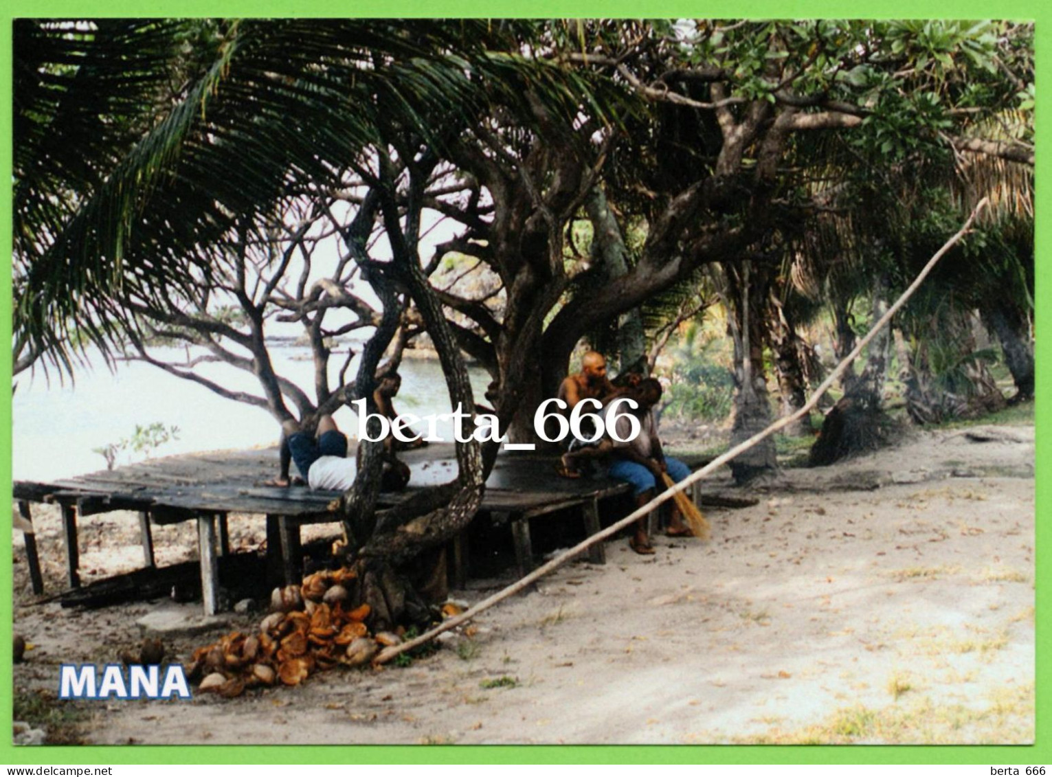 Fiji Mamanuca Islands Mana Island People New Postcard - Figi