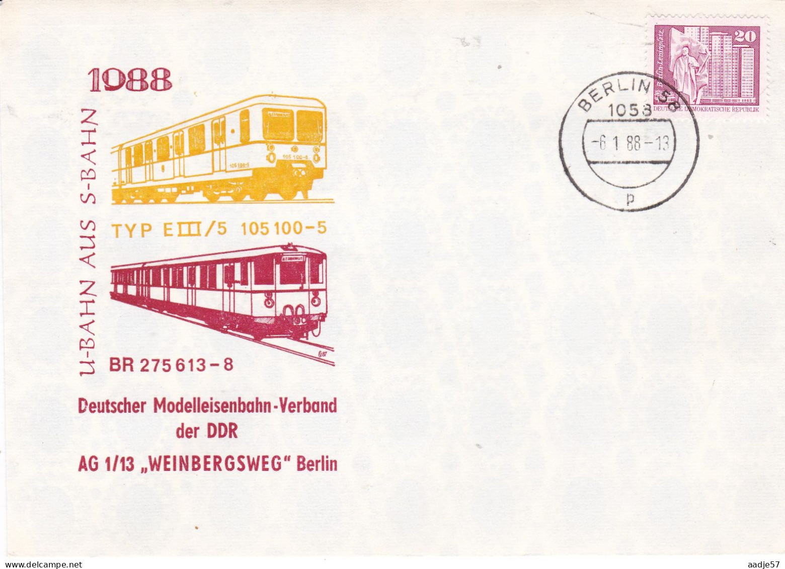 DDR 1988 U-Bahn Aus S-Bahn Modelleisenbahn-Verband - Treinen