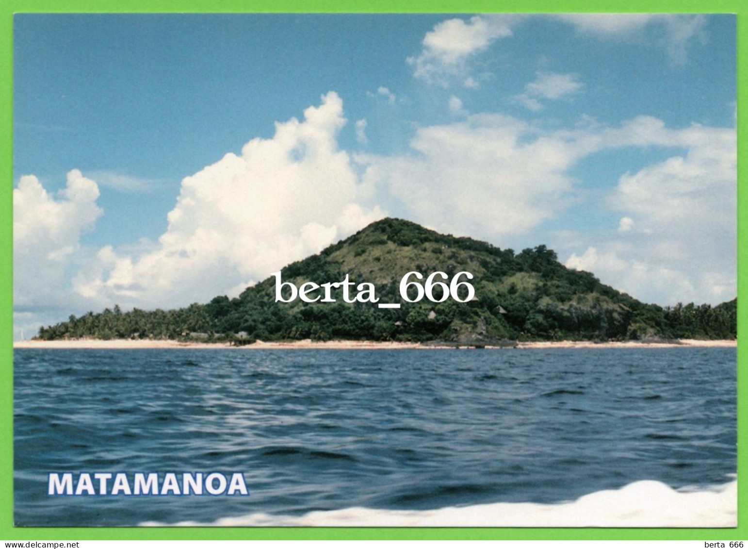 Fiji Mamanuca Islands Matamanoa Island New Postcard - Figi
