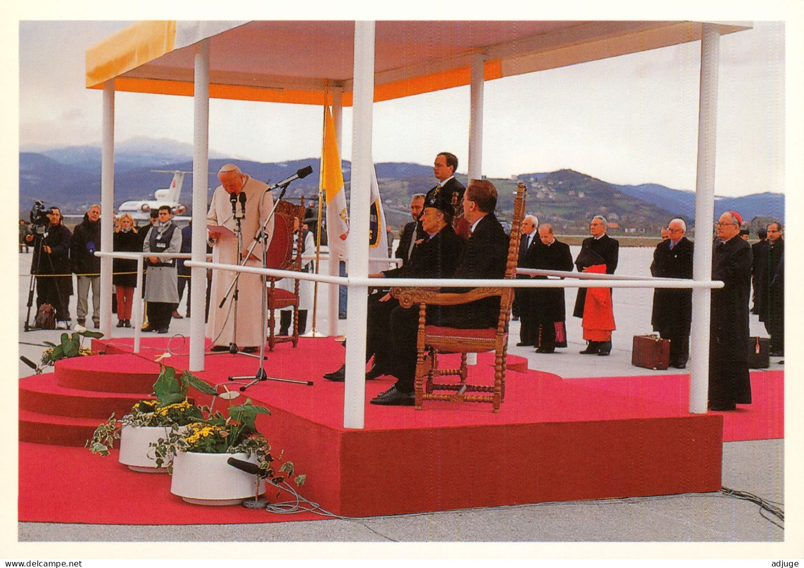 Guerre Bosnie-Herzegovine, SARAJEVO -Avril 1997 -Le PAPE J.P.II S'adresse Au Peuple En Présence Du Président Izetbegovic - Bosnia And Herzegovina