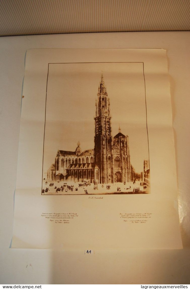 A1 Affiche Souvenir D'Anvers - Papier Hollandais - Cornette 2 - Posters