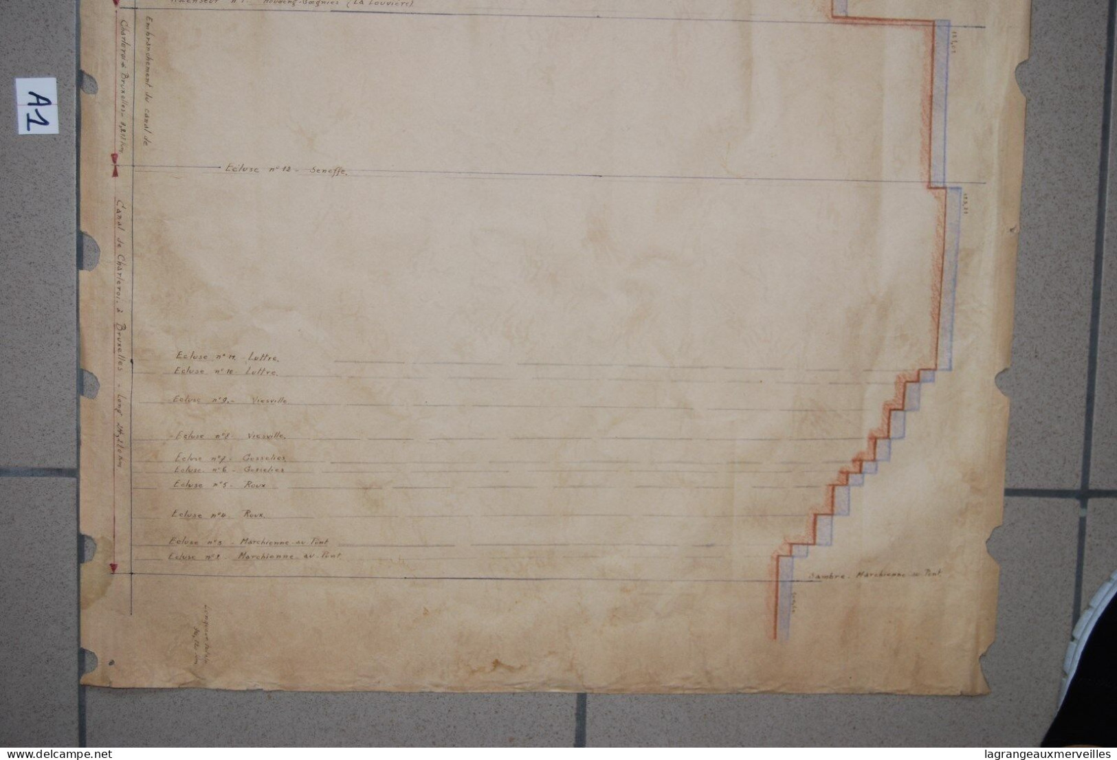 A1 Ancien Plan - Jonction Escaut Sambre - Architecte 2 - Europe